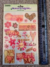 Creative Imaginations GRANDMA AMAZING MEMORIES 3D Epoxy Stickers Renae Lundgren