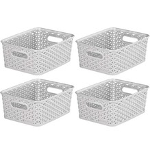 4 x Curver Plastic Storage