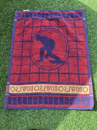 Lawn bowls towel - red, blue