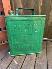 A Vintage Pratts Perfection Two Gallon Petrol Can In Good Condition.