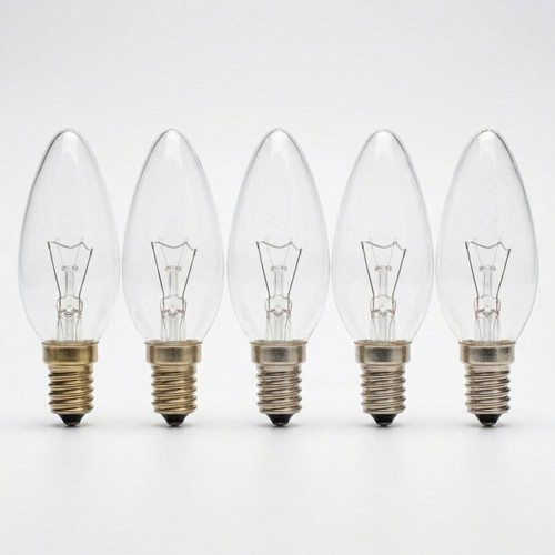 40w ses e14 clear candle - ses,
