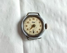 Ladies' Elbee 1950s Silver Tone Mech Watch Head-Newmark 10 1/2 movt-Running