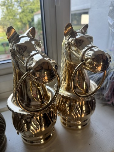 Brass horse head - brass,