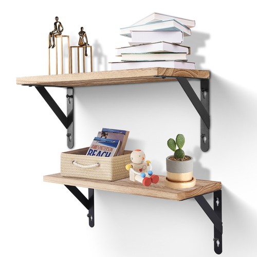 Wooden floating shelves - wooden,