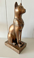 Vintage Veronese 2000 Egyptian Godess Bastet Cat Bronze Effect Figurine Statue