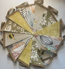 Handmade Oilcloth Bunting -