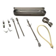 3 Pcs Slingshot Fishing Darts Bowfishing Band Arrow Tips in case Free PP L1344