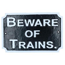 Beware Train Cast Iron Railway