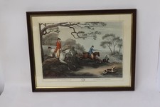 Vintage Fox hunting Print Dark