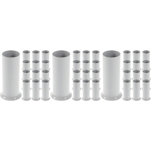 White metal candle - white,