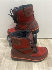 Never Worn Sorel Tivoli II Red Dahlia Waterproof Fleece Lined Boots Uk 5