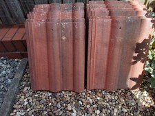 13 SANDTOFT DOUBE ROMAN ROOF TILES  RED TERRACOTTA.