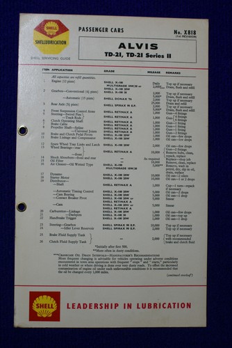 Alvis td21 series - alvis, 2