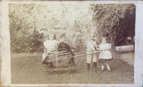 Victorian toy home made cart - toy,