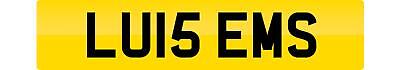 Luis private number plate - luis,