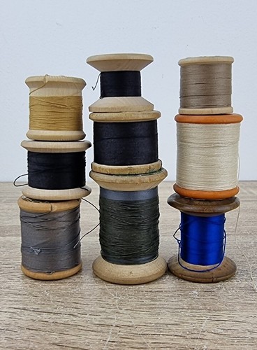 Vintage wooden cotton - vintage, reels