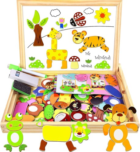Wooden magnetic board - board, puzzle