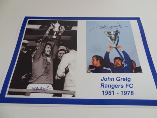 Rangers john greig signed - fc,