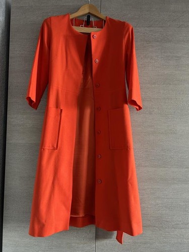 Women trench coat orange - trench,
