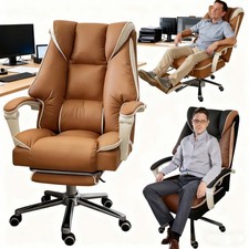 Executive Office Chair Swivel Recliner Gaming Computer Desk Chair With Footrest