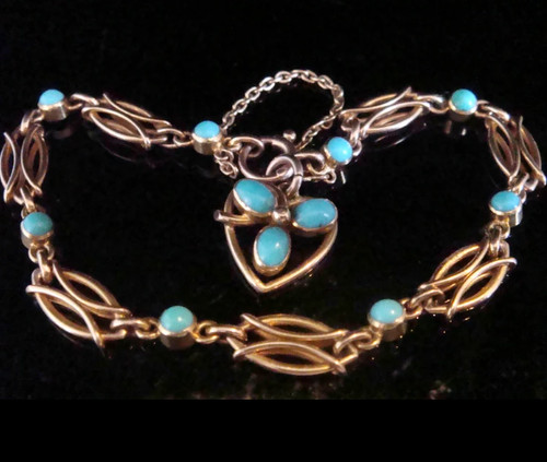 Edwardian 15ct 15k - , turquoise