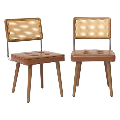 Set rattan dining chairs - rattan,