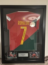 Cristiano Ronaldo Signed & Framed Portugal Football Shirt COA Beckett