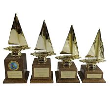 Personalised Gold Yacht Trophy
