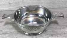 Scottish Piper Pewter Quaich