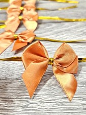 Pre Tied Small Satin Ginger