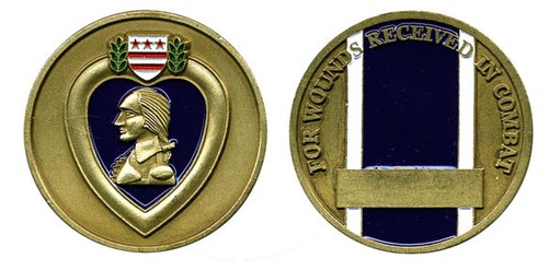 Challenge coin purple heart - challenge,