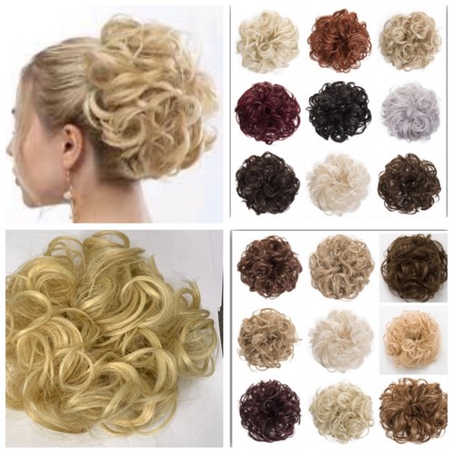Curly large messy bun - messy, hair