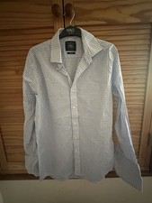 The Saville Row Company Men’s Chequered Shirt Size 16 Slim Fit