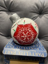 SmartScents by PartyLite Candle Holder Christmas Ornament Large Bauble Design