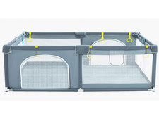 Anpeac Baby Playpen - 200 X 160cm Extra Large With 50X Ocean Balls - Grey