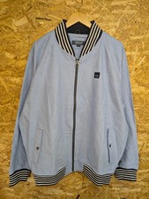 Quba Sails Jason Bomber Jacket 2XL Men Cotton Sky Blue Navy Pockets