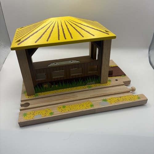 Wooden train track - wooden, shed