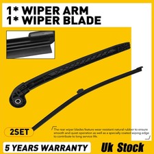 2SET For Audi A1 Q3 Q7 Q5 F3 3door 2016-2019 Rear Windscreen Wiper Arm + Blade