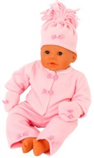 PINK FLEECE SET FOR  BABY ANNABELL JACKET/TROUSERS/MITTENS /HAT ALL DOLL SIZES!