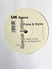 Force & Styles & Jenna – Heart Of Gold / All Systems Go 12" Happy Hardcore Vinyl
