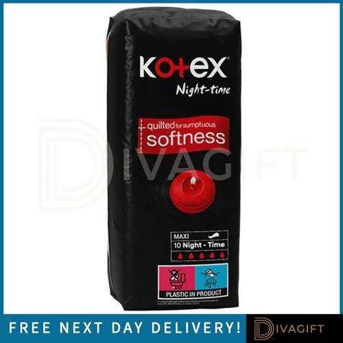 Kotex maxi night time pads - 10,