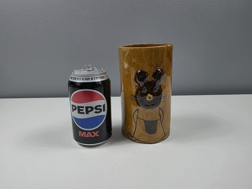Rustic hand made pottery vase - rustic,