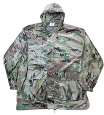 Genuine US Multicam OCP Nylon Ripstop Lightweight Rain Jacket Made In USA XL #29