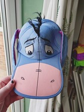 Vintage Eeyore Winnie The Pooh Disneyland Paris Rare Baseball Cap With Ears