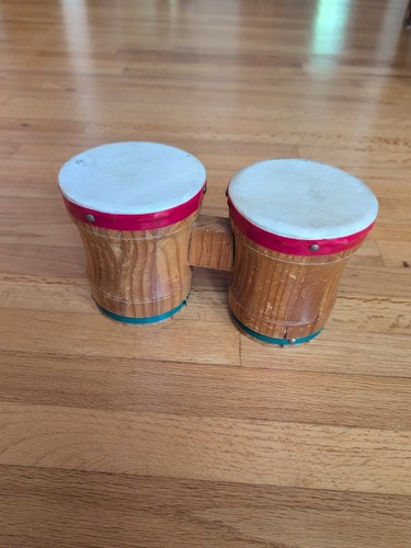Vintage bongo drums wood - bongo,