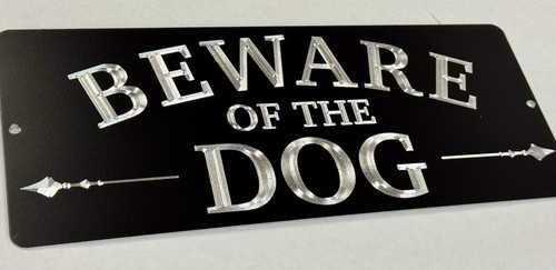 Beware dog diamond etched - dog,