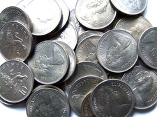 1968 Decimal 10p x FIVE