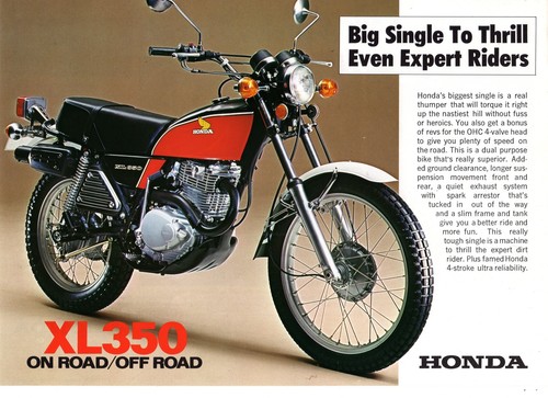 1976 honda xl350 on - xl350, on/off