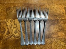 6 x FIRTH STAYBRITE Stainless Steel - Pastry/Dessert Forks 17cm - Old English