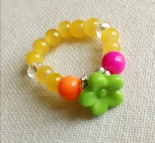 Orange Pink With Green Acrylic